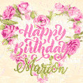 Wishing You A Happy Birthday Marion Best Fireworks Animated