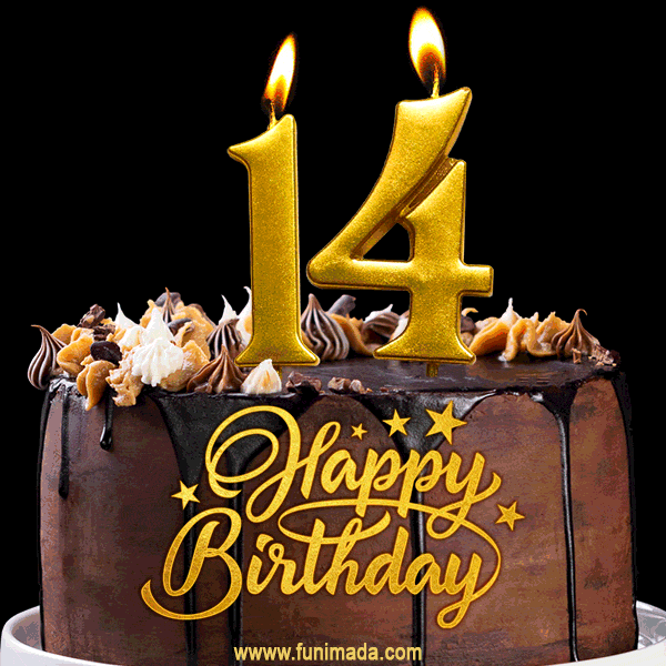 Amazon.com: PALASASA Black Glitter Happy 14th Birthday cake topper - 14  Anniversary Party Decoration (14th) : Grocery & Gourmet Food