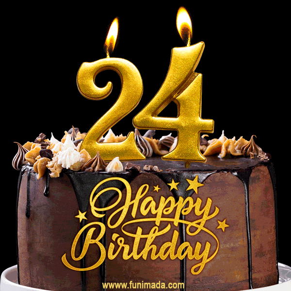 24 Birthday Cake Photo