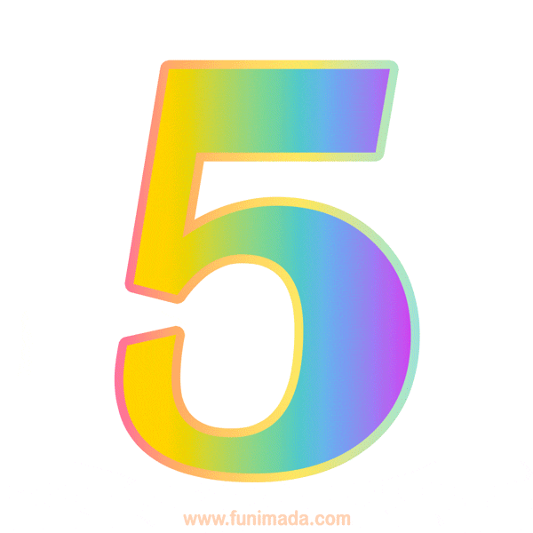 Number 5 GIFs | Funimada.com