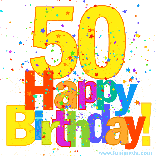 Happy 50th Birthday Animated GIFs | Funimada.com