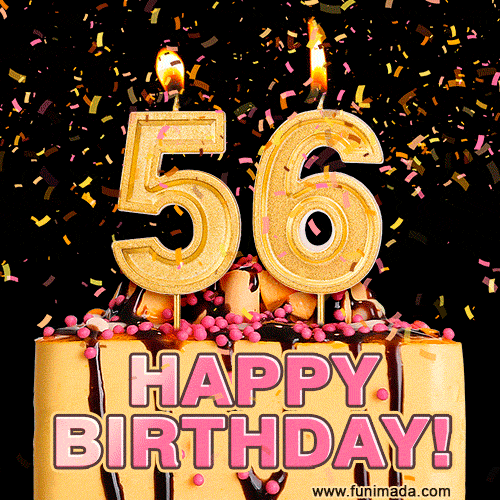 Happy 56th Birthday Cake