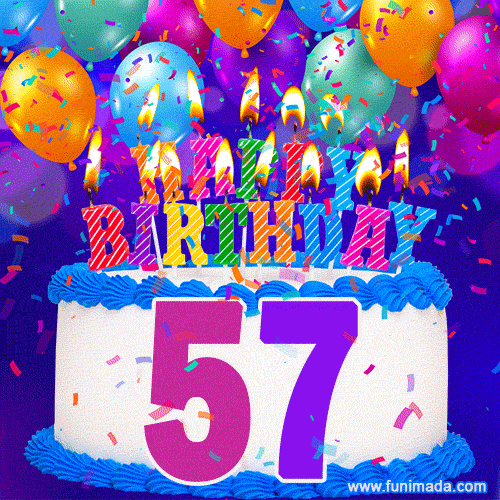 happy 57 birthday cake