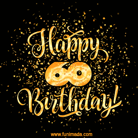 60th Years Free Happy Birthday Animated Images and GIFs