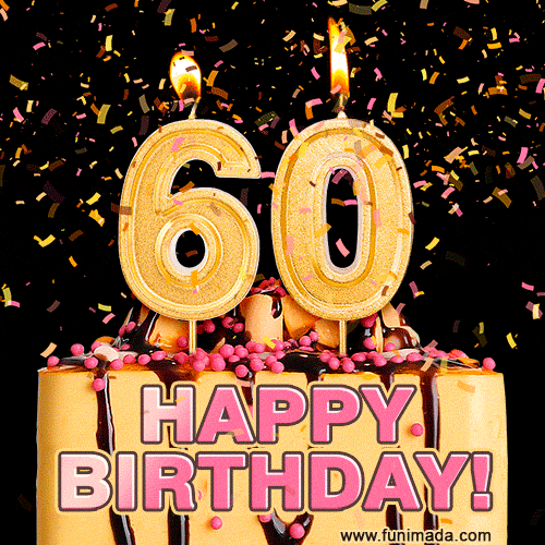 Happy 60th Birthday Animated GIFs | Funimada.com