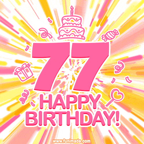 Happy 77th Birthday Animated S