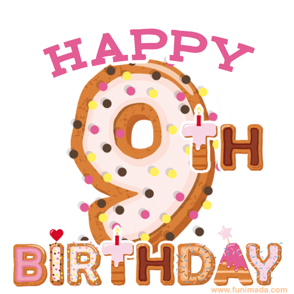 Happy 9th Birthday Animated GIFs | Funimada.com