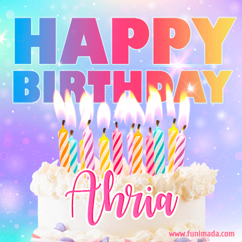 Happy Birthday Ahria GIFs | Funimada.com