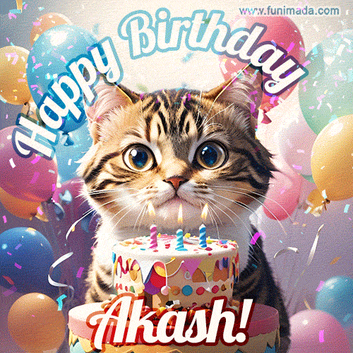 ❤️ Cute Birthday Cake For Akash