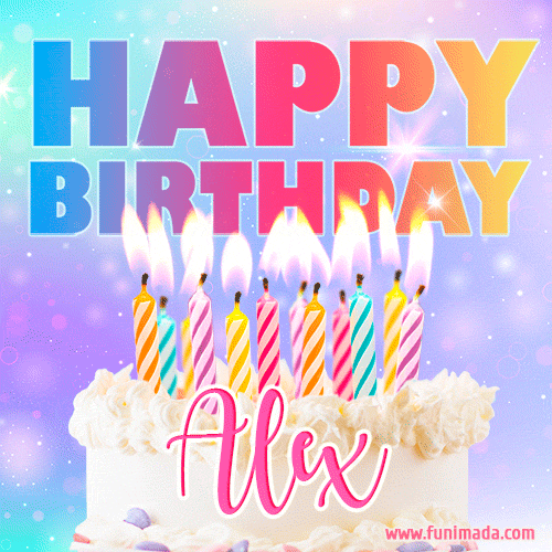 Funny Happy Birthday Alex GIF Download On Funimada Com