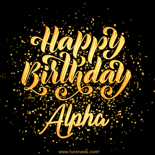 Amazing Animated GIF Image for Alpha with Birthday Cake and Fireworks —  Download on Funimada.com