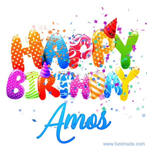 Happy Birthday Amos GIFs - Download on Funimada.com