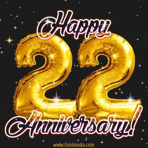 22 Wonderful Years - 22nd Anniversary GIF | Funimada.com