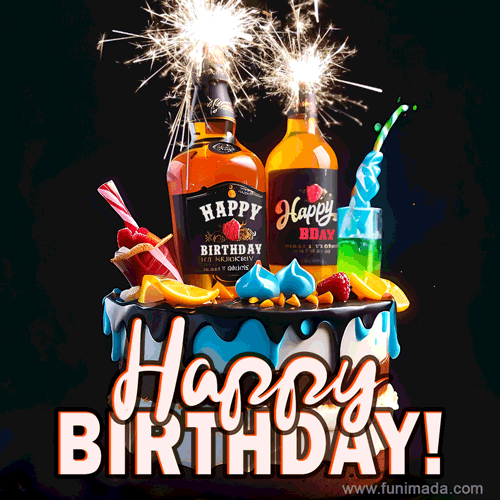 Cheers to another year older! May your birthday be as sweet as cake and as smooth as your favorite drink