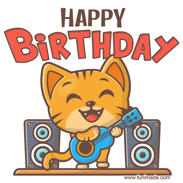 Happy Birthday From The Cat Gif Cat Meme Stock Pictures and Photos
