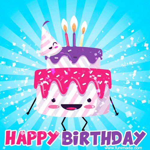 Happy Birthday Gifs 600 Original Animated Gif Images By Funimada