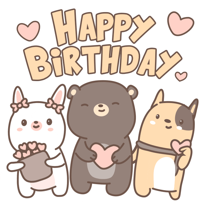 cute happy birthday cartoon