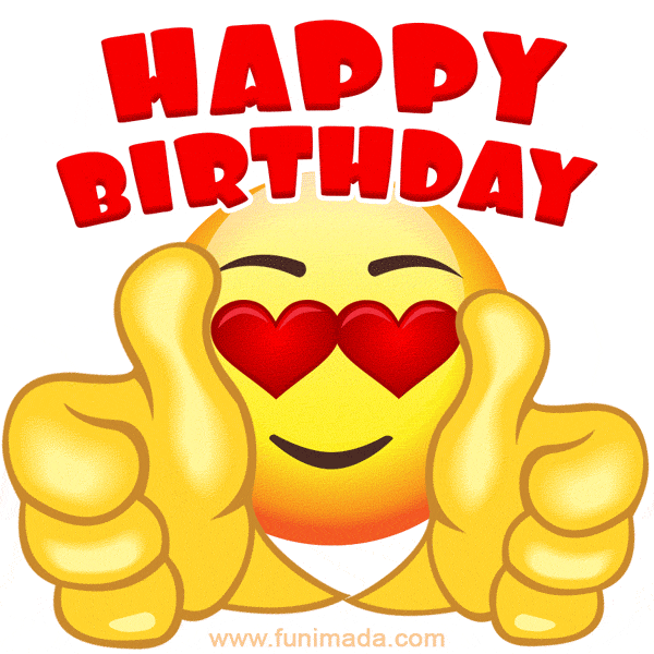 Happy Birthday Emoji and Smiley GIFs | Funimada.com