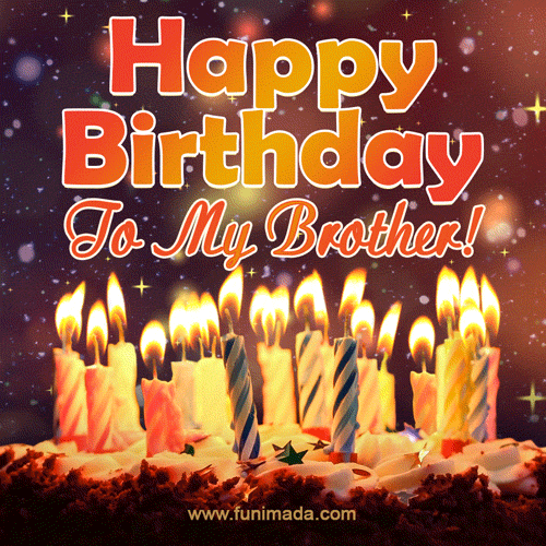 happy birthday brother animated wallpaper