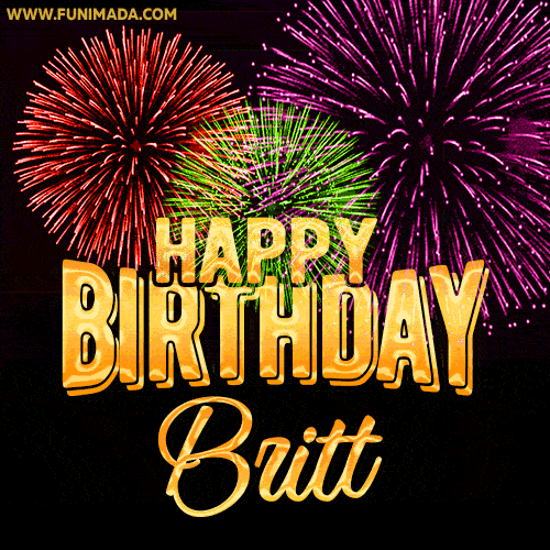 Happy Birthday Britt GIFs - Download original images on Funimada.com