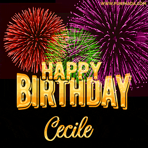 Happy Birthday Cecile Gifs Download On Funimada Com