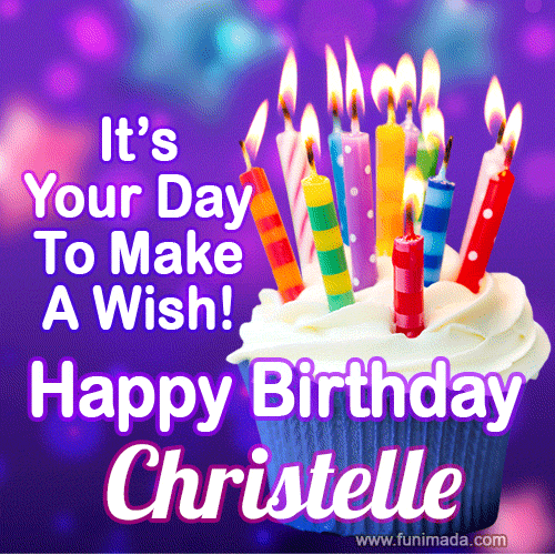 Happy Birthday Christelle Gifs Download Original Images On Funimada Com