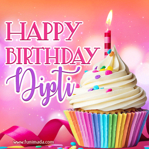 Happy Birthday Dipti Lovely Animated — Download On