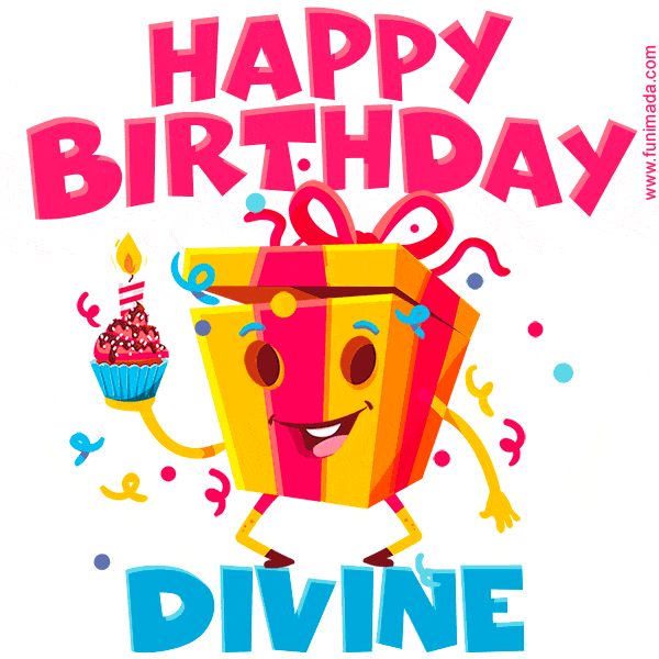 Funny Happy Birthday Divine GIF — Download on Funimada.com