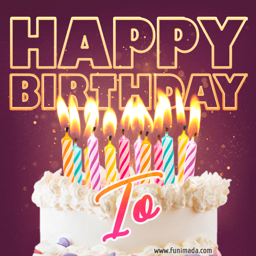 Io - Animated Happy Birthday Cake GIF Image for WhatsApp — Download on ...