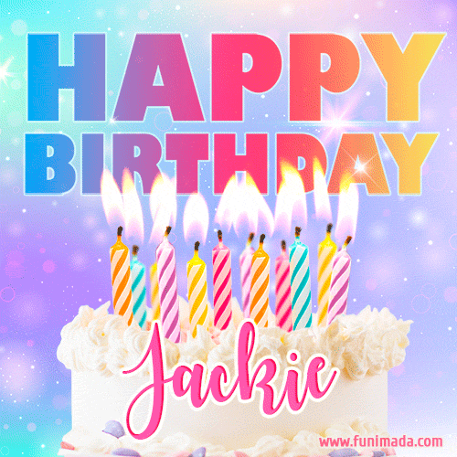 Funny Happy Birthday Jackie GIF | Funimada.com