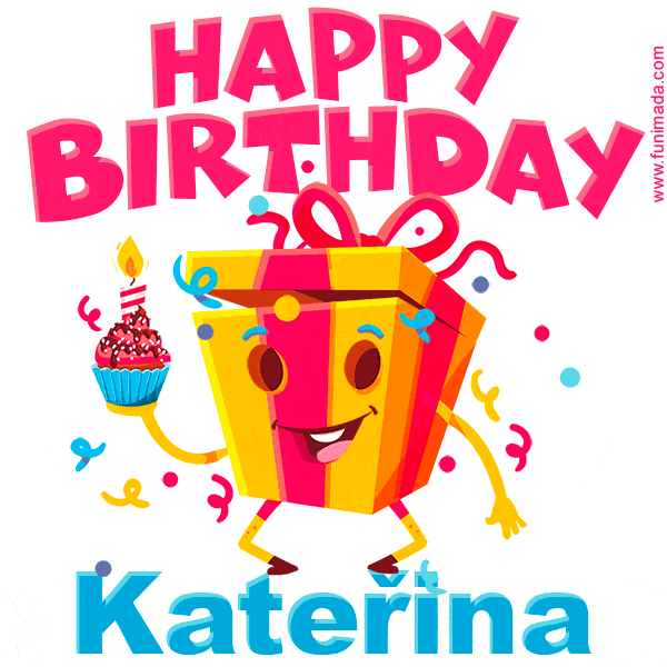 Funny Happy Birthday Kateřina GIF | Funimada.com