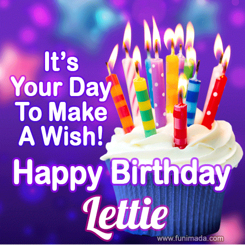 Happy Birthday Lettie GIFs - Download on Funimada.com