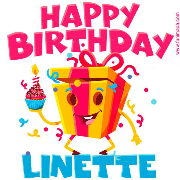 Funny Happy Birthday Linette Gif Download On Funimada Com