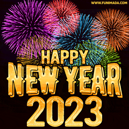 Happy New Year 2023 GIF. Get The Best New Year Animated GIF by Funimada