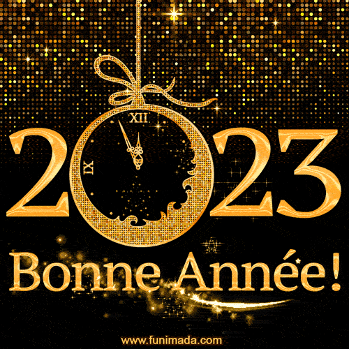 Bonne Année! 2023 GIF. — Télécharger sur Funimada.com.
