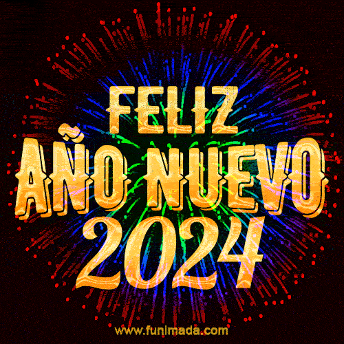 Feliz Año Nuevo 2024 Imágenes Animadas GIF | Funimada.com