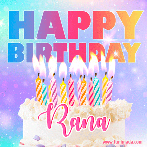 Happy Birthday rana Cake Images