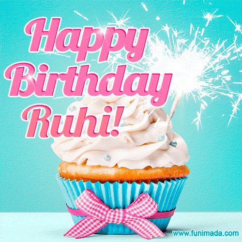 Funny Happy Birthday Ruhi GIF — Download on Funimada.com