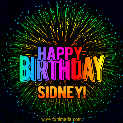 New Bursting With Colors Happy Birthday Sidney And Video With Music 