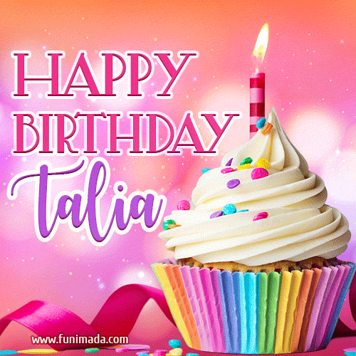 Happy Birthday Talia Lovely Animated — Download On