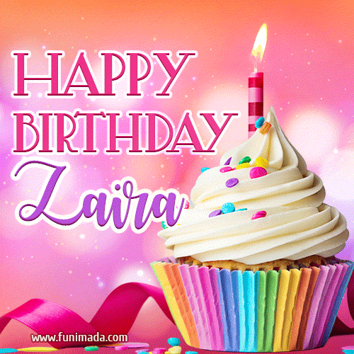 Happy Birthday Zaira - Lovely Animated GIF — Download on Funimada.com