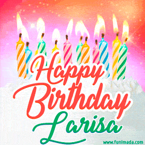Happy Birthday Larisa GIFs | Funimada.com