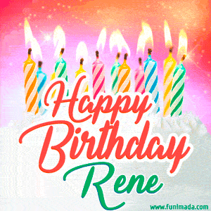 Happy Birthday Rene Gifs Download Original Images On Funimada Com