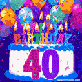 Happy 40th Adrian! #cake #gym #gymcake #birthdaycake #40thbirthday