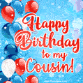 Rainbow particles and colorful words original happy birthday gif ...