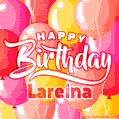 Happy Birthday Lareina! Elegang Sparkling Cupcake GIF Image. — Download ...
